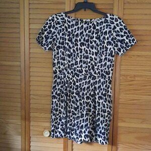 French Connection Leopard Winter Samba Sheath Dress Size 10
